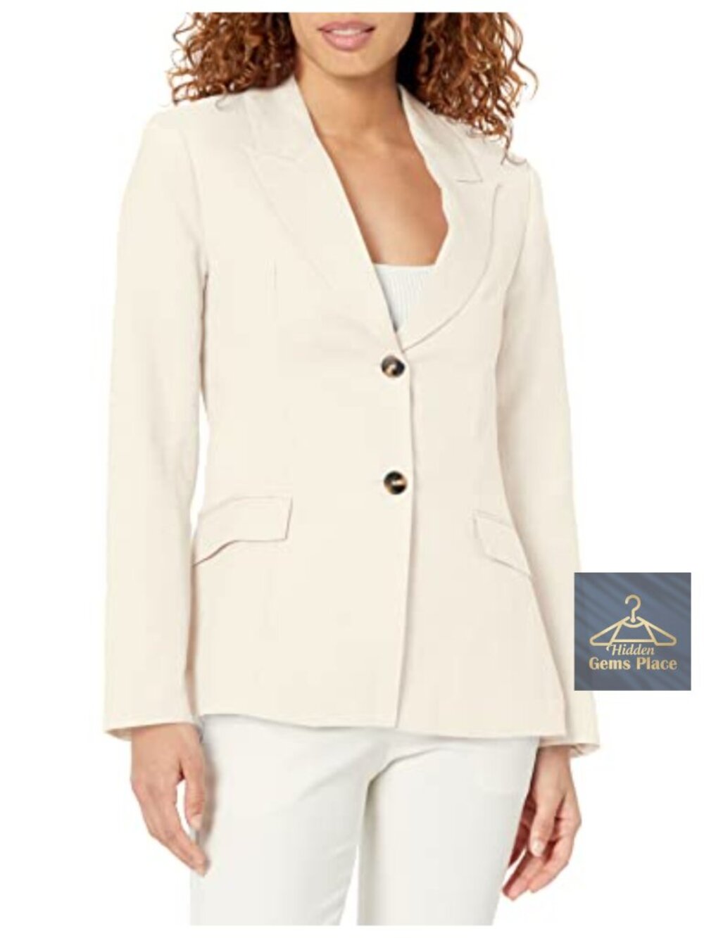 Linen Blend Long Sleeve Notch Collar Blazer Business Work Suit Jacket